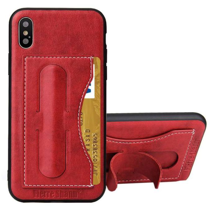 Lærcover med kortholder for iPhone X og XS - Bilde 2