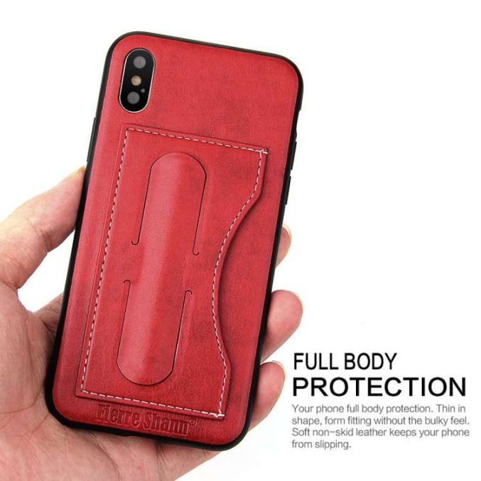 Lærcover med kortholder for iPhone X og XS - Bilde 10