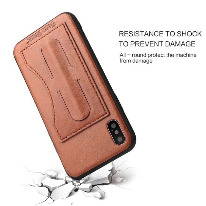 Lærcover med kortholder for iPhone X og XS - Bilde 24