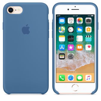 Apple Silikondeksel for iPhone 8 / 7 og SE 2020 - Denim