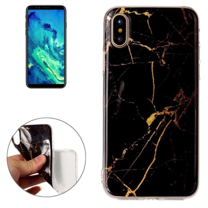 Deksel med marmor mønster for iPhone X og XS - Bilde 7
