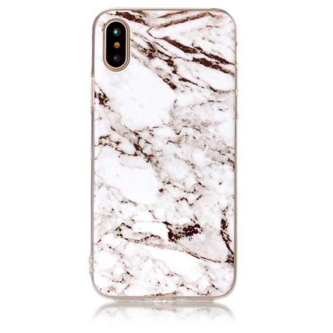 Deksel med marmor mønster for iPhone X og XS - Bilde 6