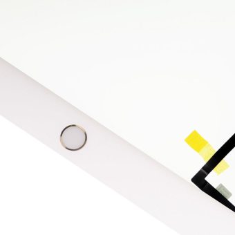 Glass til iPad 5 (2017) med hjemknapp - Hvit/Gull