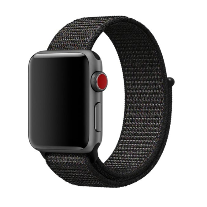 Nylon klokkereim med borrelås for Apple Watch 41 / 40 / 38 mm - Bilde 14