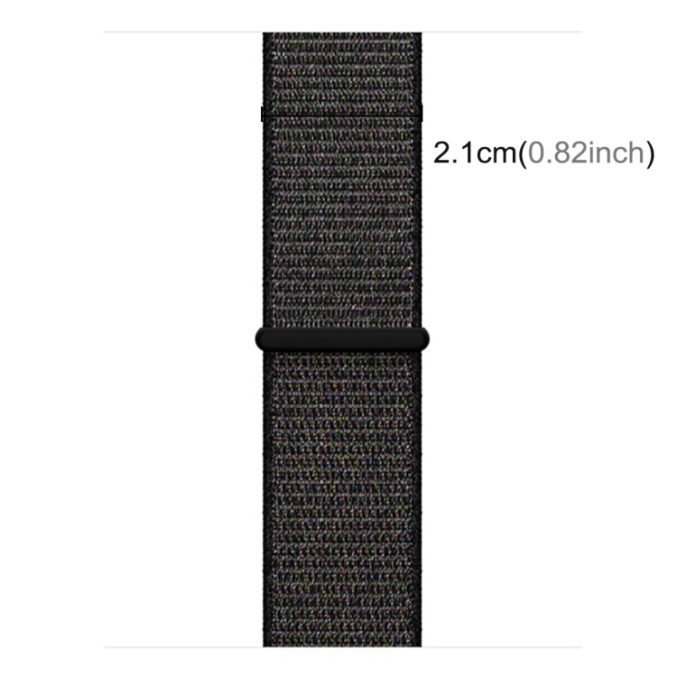 Nylon klokkereim med borrelås for Apple Watch 41 / 40 / 38 mm - Bilde 11