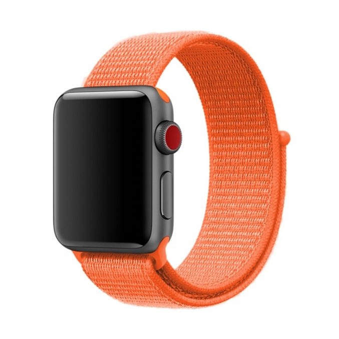 Nylon klokkereim med borrelås for Apple Watch 41 / 40 / 38 mm - Bilde 22