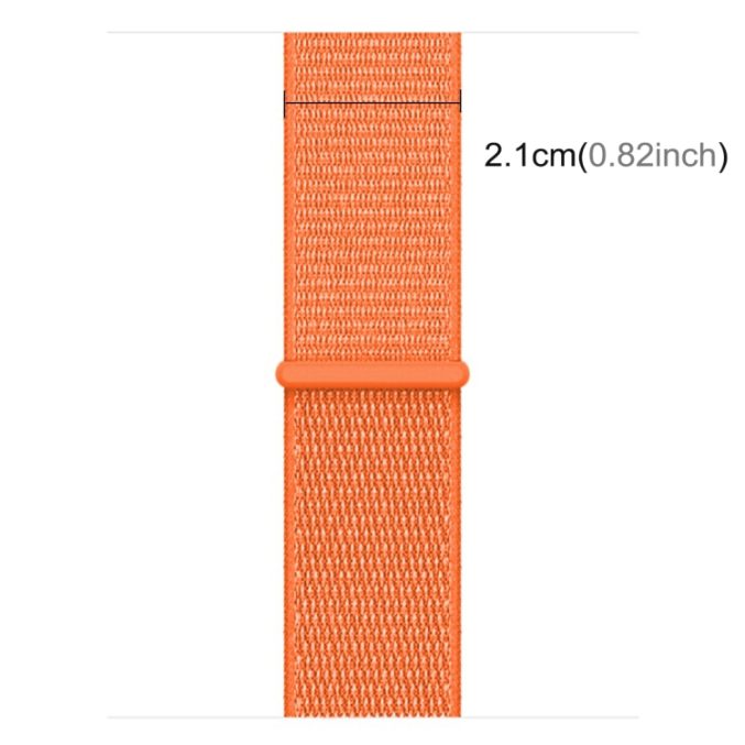 Nylon klokkereim med borrelås for Apple Watch 41 / 40 / 38 mm - Bilde 18