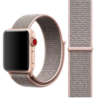 Nylon klokkereim med borrelås for Apple Watch Ultra 49 / 45 / 44  mm - Rosa
