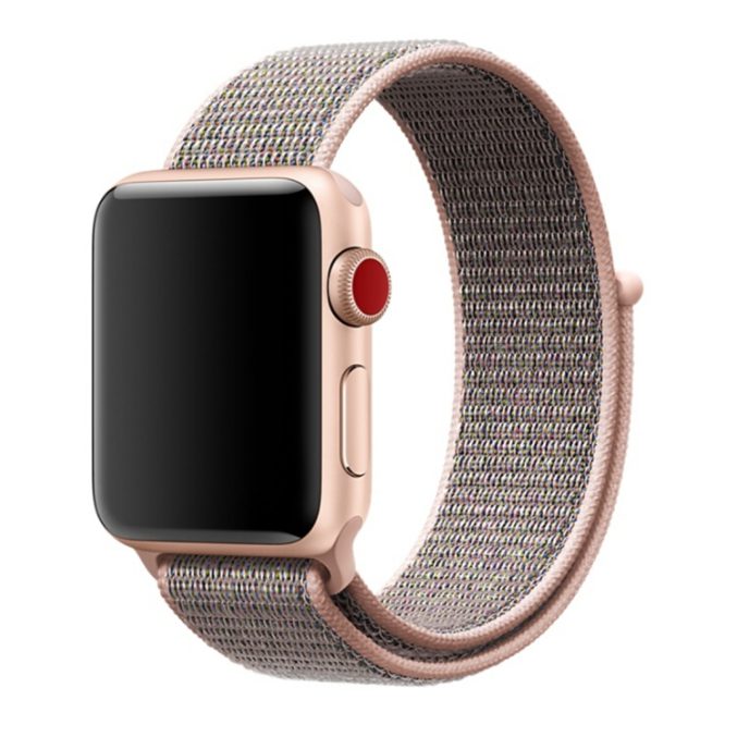 Nylon klokkereim med borrelås for Apple Watch 41 / 40 / 38 mm - Bilde 42