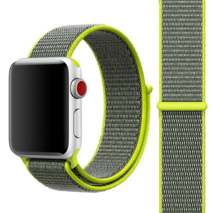 Nylon klokkereim med borrelås for Apple Watch 41 / 40 / 38 mm - Bilde 29