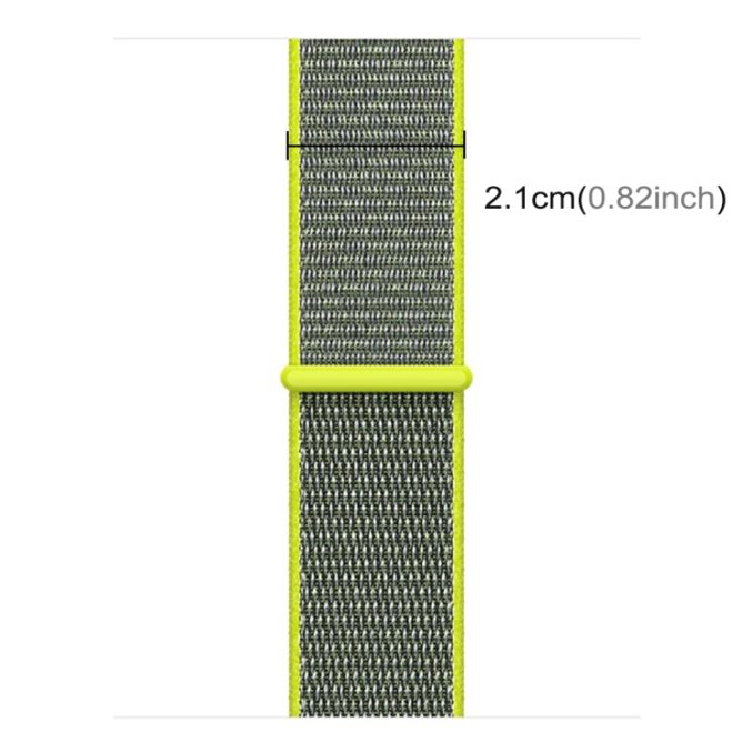 Nylon klokkereim med borrelås for Apple Watch 41 / 40 / 38 mm - Bilde 31