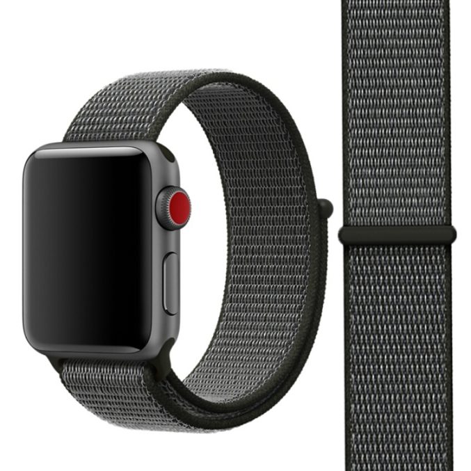 Nylon klokkereim med borrelås for Apple Watch 41 / 40 / 38 mm - Bilde 43