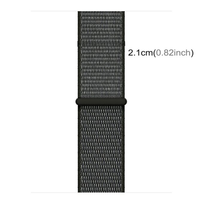 Nylon klokkereim med borrelås for Apple Watch 41 / 40 / 38 mm - Bilde 45