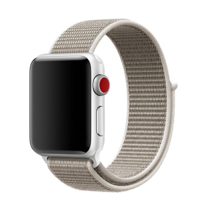 Nylon klokkereim med borrelås for Apple Watch 41 / 40 / 38 mm - Bilde 8