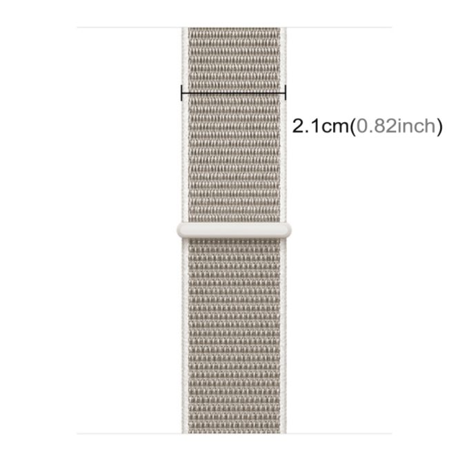 Nylon klokkereim med borrelås for Apple Watch 41 / 40 / 38 mm - Bilde 4