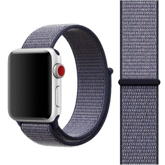 Nylon klokkereim med borrelås for Apple Watch Ultra 49 / 45 / 44  mm - Mørk blå