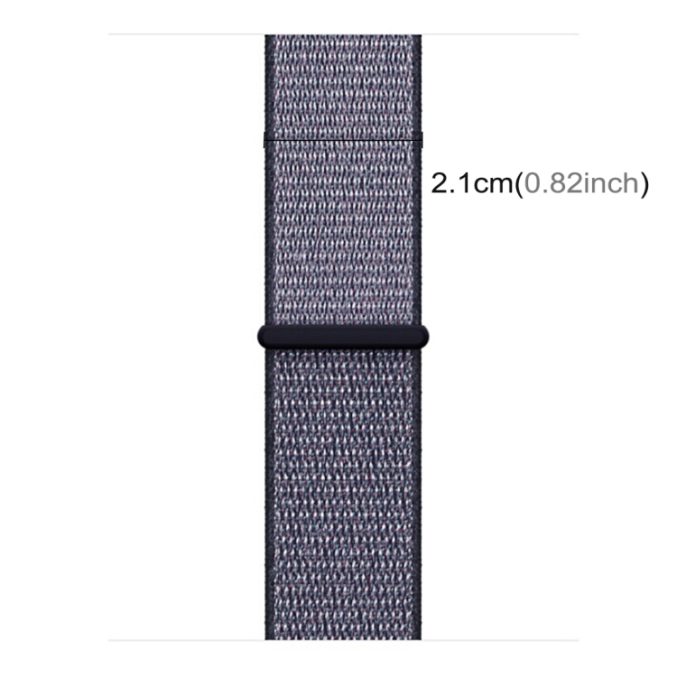 Nylon klokkereim med borrelås for Apple Watch 41 / 40 / 38 mm - Bilde 24