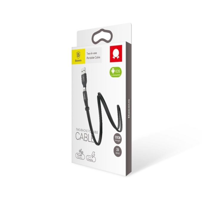 Baseus 2 i 1 Kabel Micro USB / Lightning ( 1.2m / 2A ) - Bilde 20