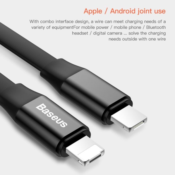 Baseus 2 i 1 Kabel Micro USB / Lightning ( 1.2m / 2A ) - Bilde 17
