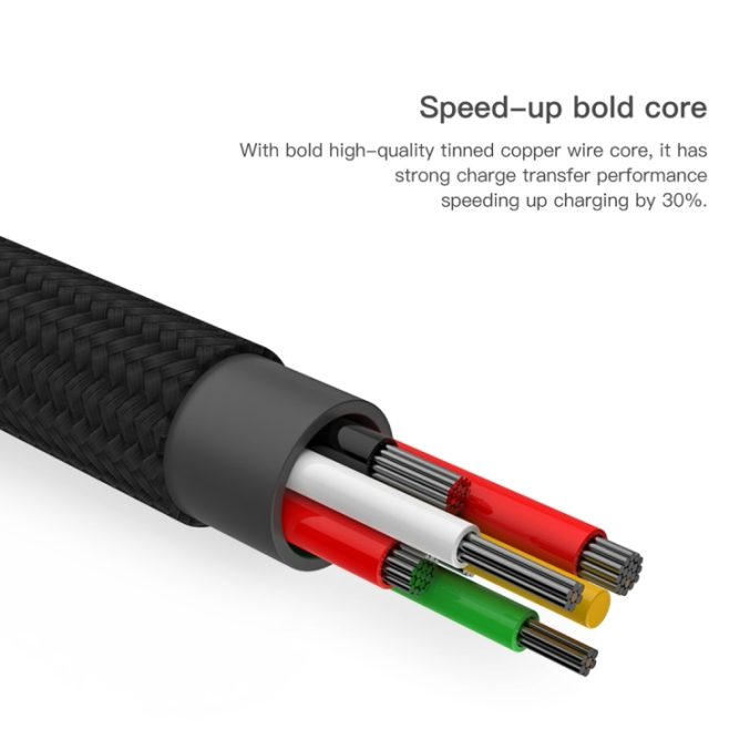 Baseus USB-C kabel, Lightning + Micro USB ( 1.2m / 3A ) - Bilde 6