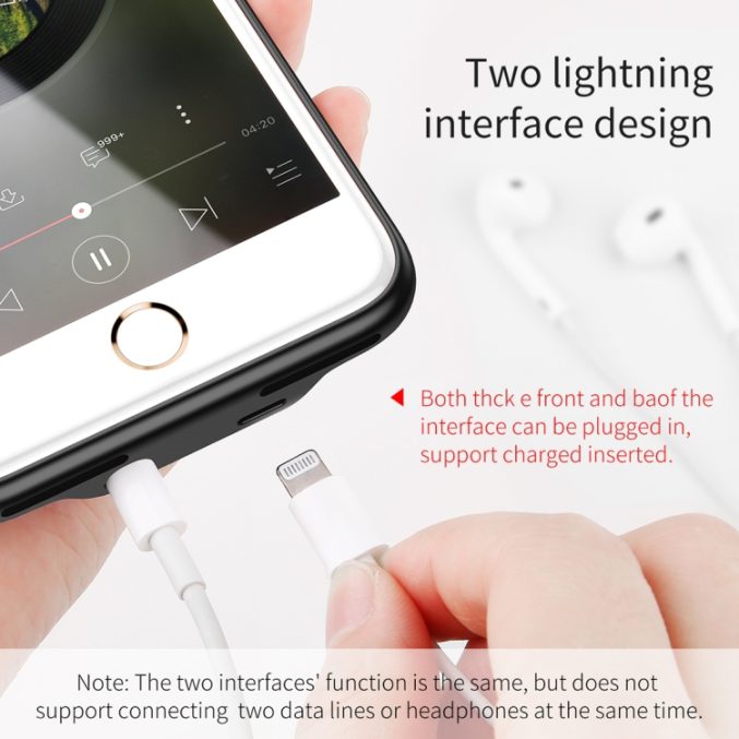 Baseus  3 i 1 Deksel Audio beskyttelsesdeksel for iPhone 7 plus og 8 plus - Bilde 9