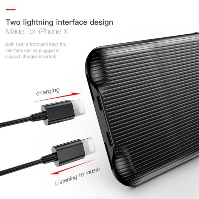 Baseus  3 i 1 Deksel Audio beskyttelsesdeksel for iPhone X og XS - Bilde 5