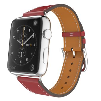 Lærreim for Apple Watch Ultra 49 / 45 / 44  mm - Rød