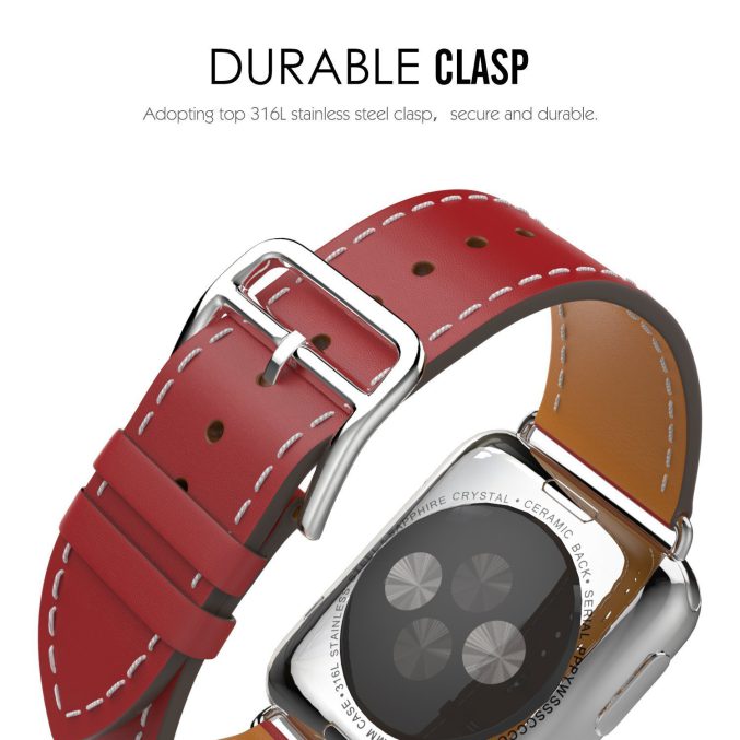 Lærreim for Apple Watch 41 / 40 / 38 mm - Bilde 12