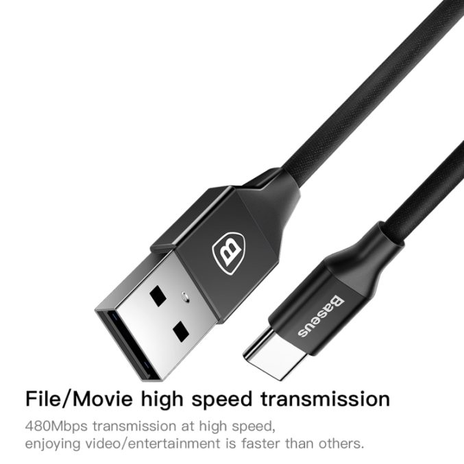 Baseus USB til USB-C kabel (3A) - Bilde 5