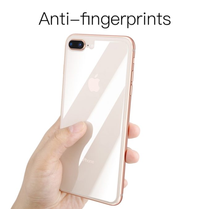 Beskyttelses bakglass til iPhone 7 plus og 8 plus (herdet) - Bilde 6