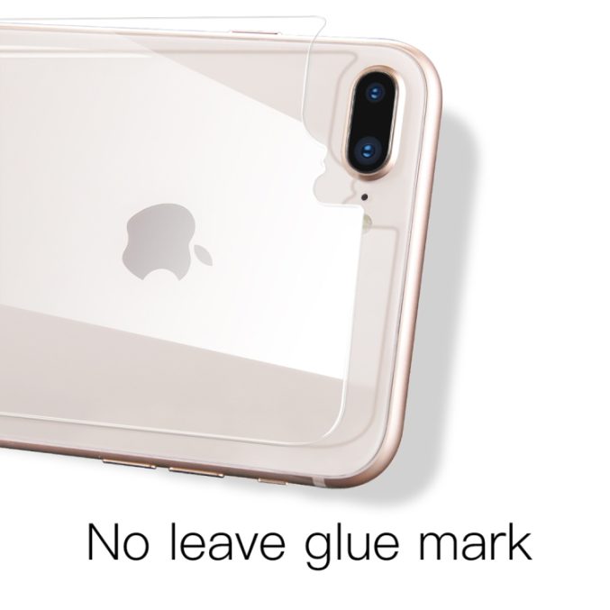 Beskyttelses bakglass til iPhone 7 plus og 8 plus (herdet) - Bilde 5