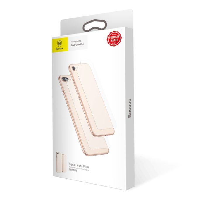 Beskyttelses bakglass til iPhone 7 plus og 8 plus (herdet) - Bilde 3