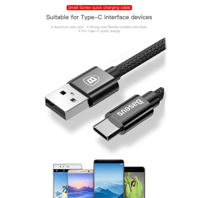 3.4A Dobbel USB Ports Billader med 2A 1m USB-C kabel - Bilde 13