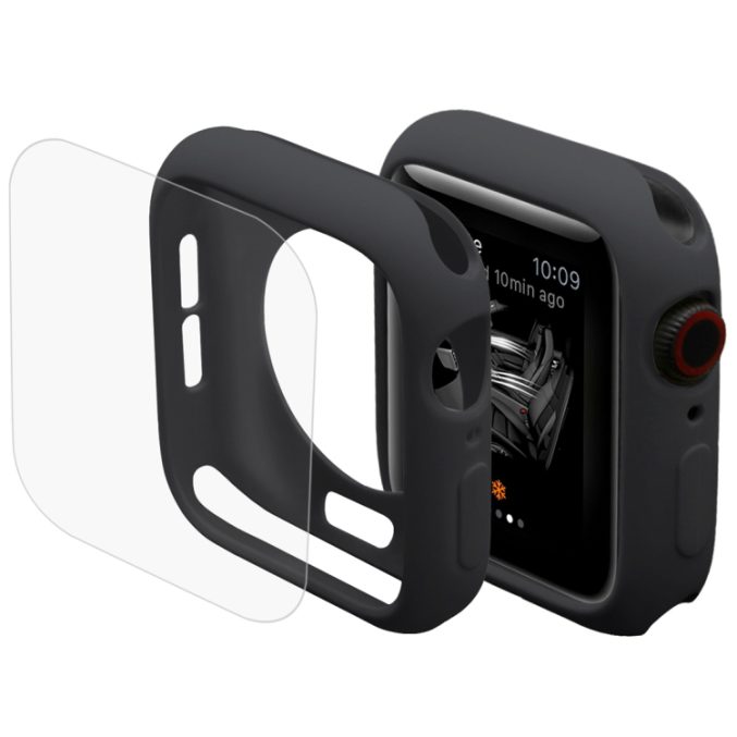 2 i 1 Skjermbeskytter med ramme til Apple Watch 44 mm