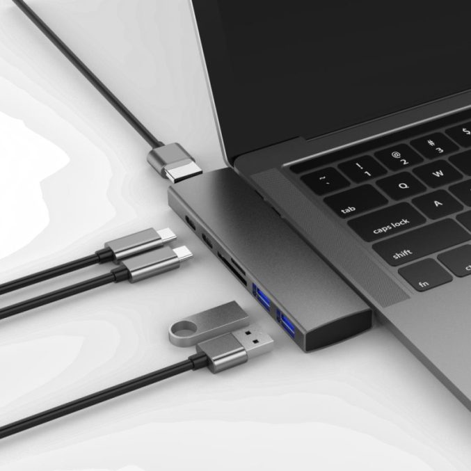 6 i 1 USB-C dockingstasjon - Bilde 2