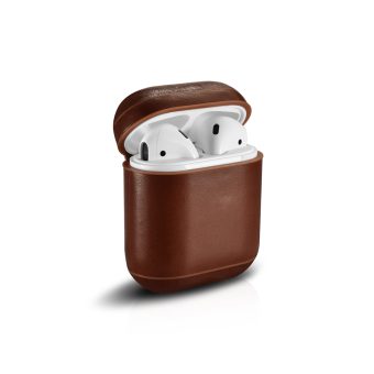AirPods etui i vintage lær - Mørk brun