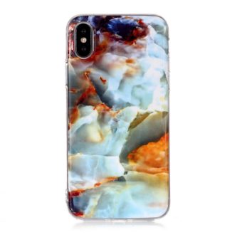 Dekorativt TPU beskyttelsesdeksel til iPhone XS Max (Resplendent sunset)