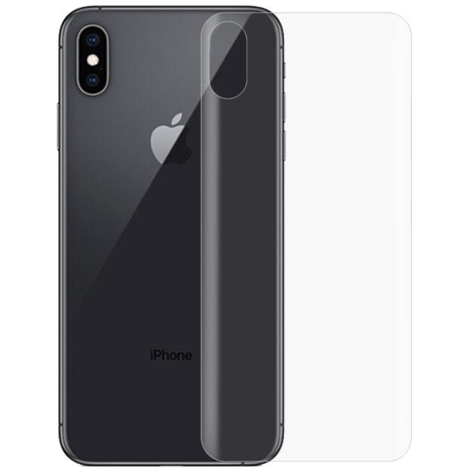 0.1mm beskyttelsesfilm for bakre del til iPhone XS Max