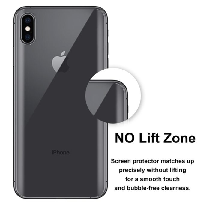 0.1mm beskyttelsesfilm for bakre del til iPhone XS Max - Bilde 3