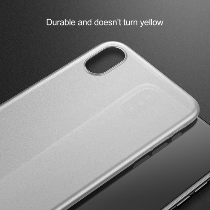 Baseus ultratynn frostet deksel for iPhone XS Max - Bilde 5