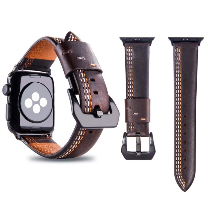 Apple Watch PU-lær klokkereim 41 / 40 / 38 mm - Bilde 11