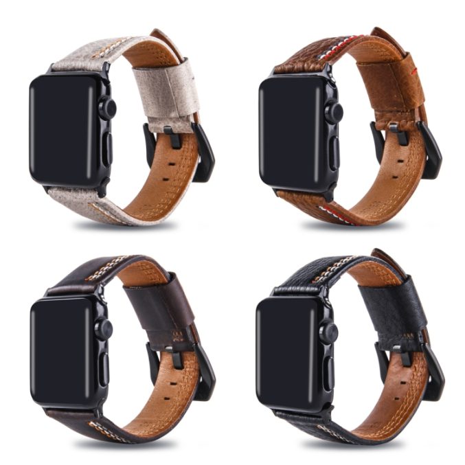 Apple Watch PU-lær klokkereim 41 / 40 / 38 mm - Bilde 18