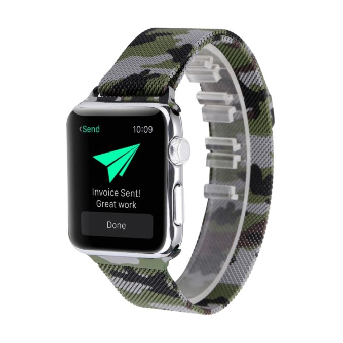 Klokkereim med magnetlås, kamuflasjeprint til Apple Watch 41 / 40 / 38 mm - Bilde 7