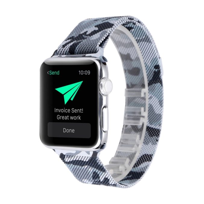 Klokkereim med magnetlås, kamuflasjeprint til Apple Watch 41 / 40 / 38 mm - Bilde 13