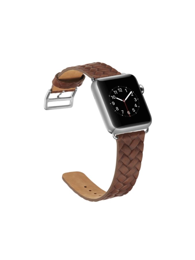 Klokkereim flettet lær for Apple Watch 41 / 40 / 38 mm - Bilde 3