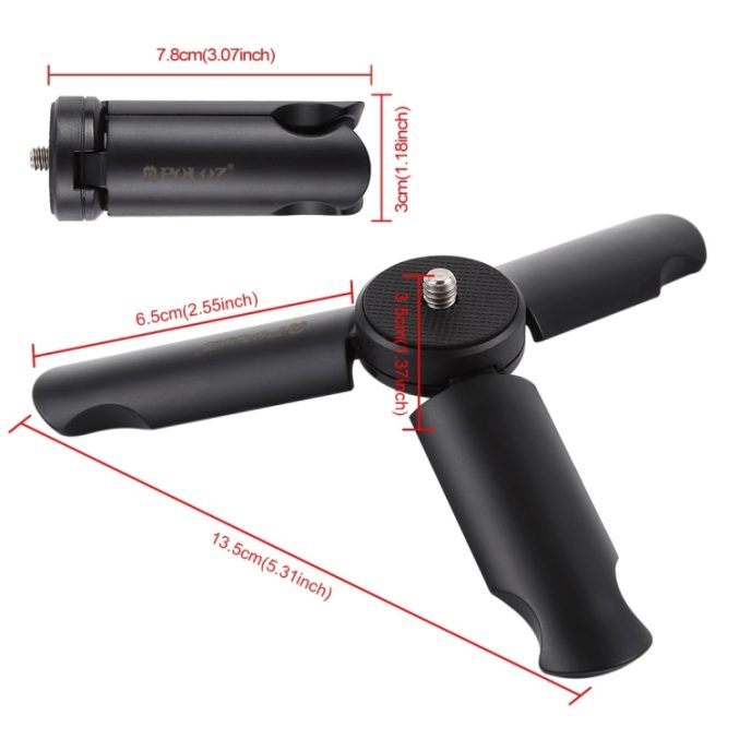 PULUZ Mini tripod med universalbrakett for telefon - Bilde 4