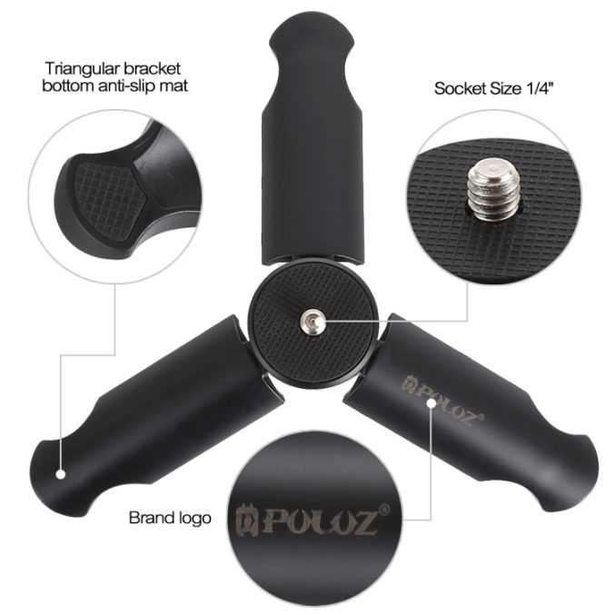 PULUZ Mini tripod med universalbrakett for telefon - Bilde 3