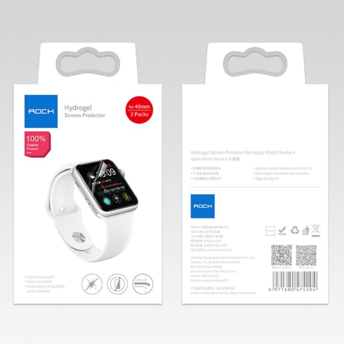 ROCK 0.18mm skjermbeskytter for Apple Watch 40/41 mm (2 stk) - Bilde 12