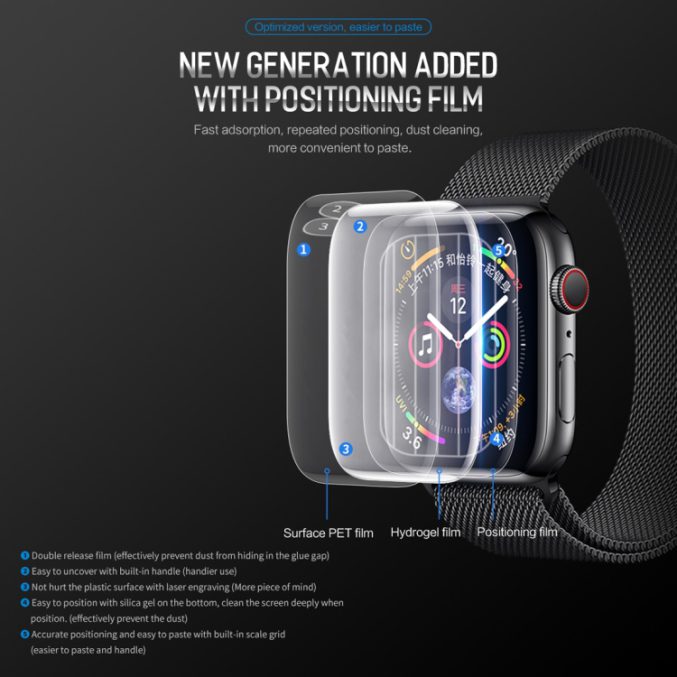 ROCK 0.18mm skjermbeskytter for Apple Watch 40/41 mm (2 stk) - Bilde 4