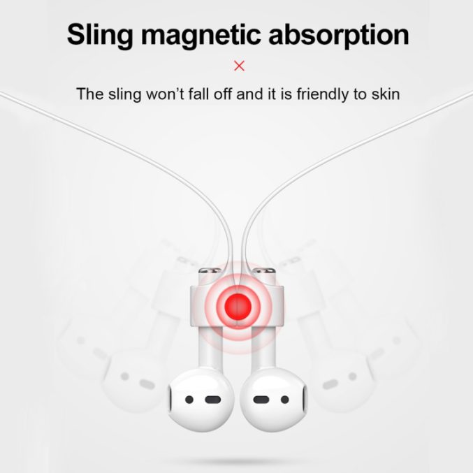Baseus etui for Apple AirPods 1 / 2 med magnetisk strap - Bilde 13